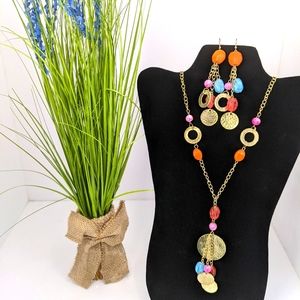 💎 New BEAUTIFUL Artisan Necklace & Earrings set